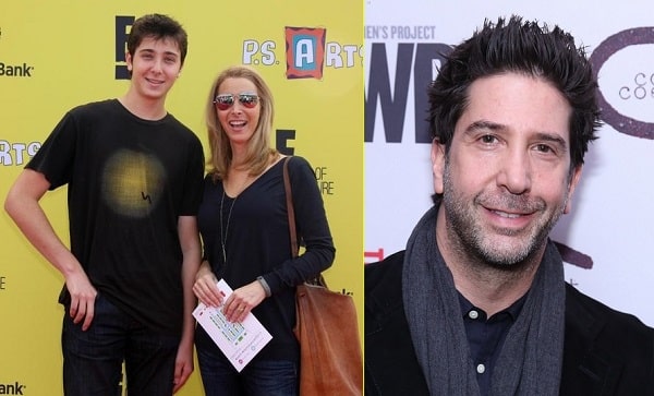 A picture of Julian Murray Stern (with his mother) (left) looks a lot like actor David Schwimmer (right).